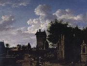 Jan van der Heyden Imagine in the cities and towns the Arc de Triomphe oil painting reproduction